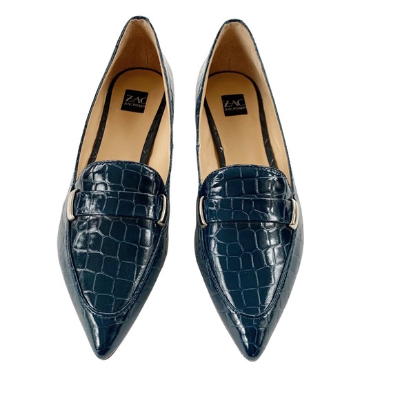 ZAC ZAC POSEN Nayeli Loafer Flat Prussian Blue 6.5 NWT - Picture 4 of 13
